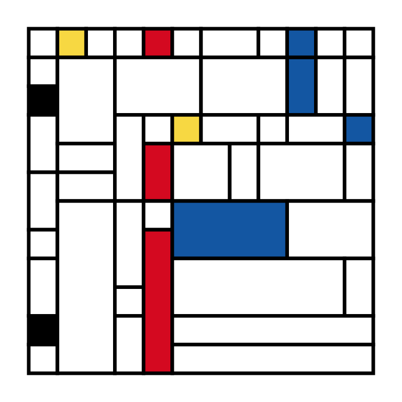 Mondrian squares #21 static token preview