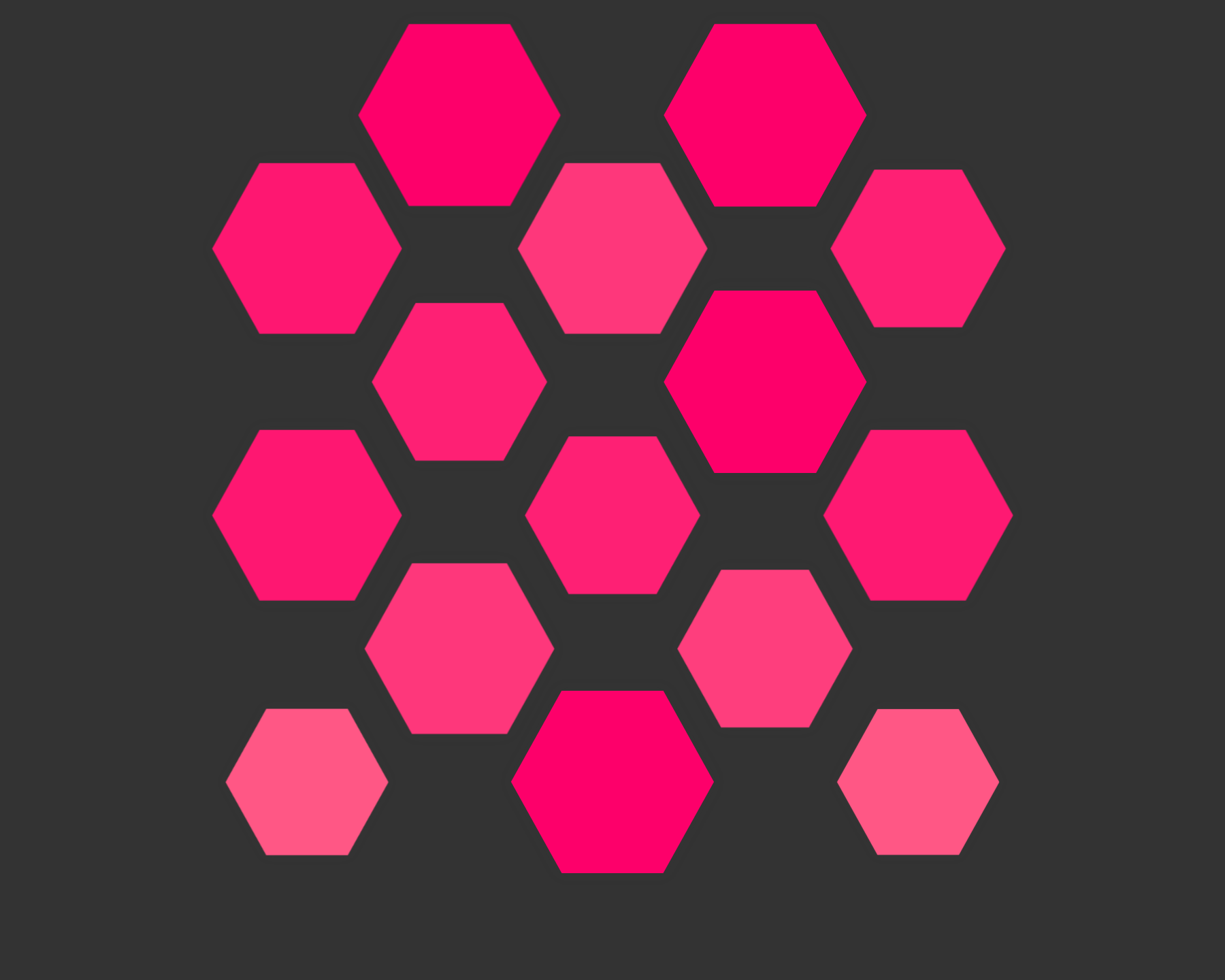 Breathing blocks CSS (Hexagonal edition) #2 static token preview