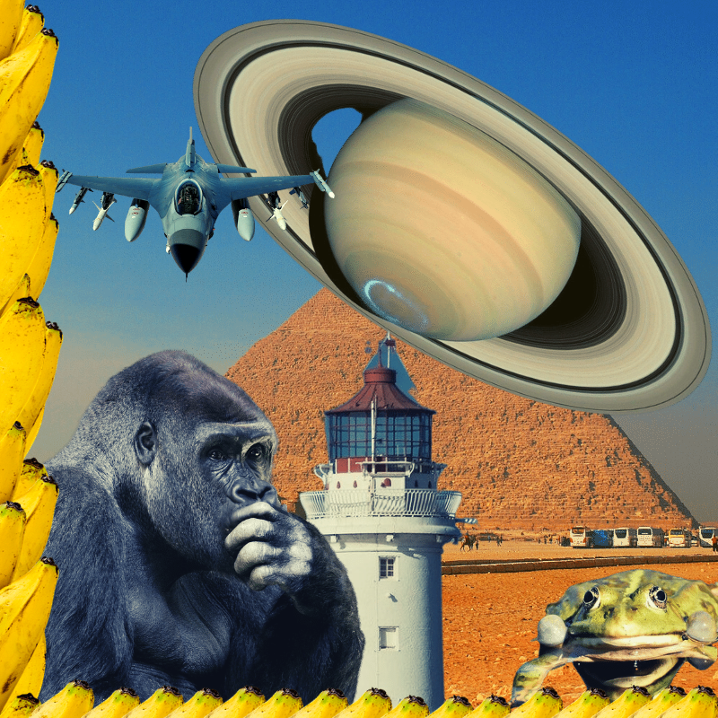 Banana & Pepe on mysterious trips #7 static token preview