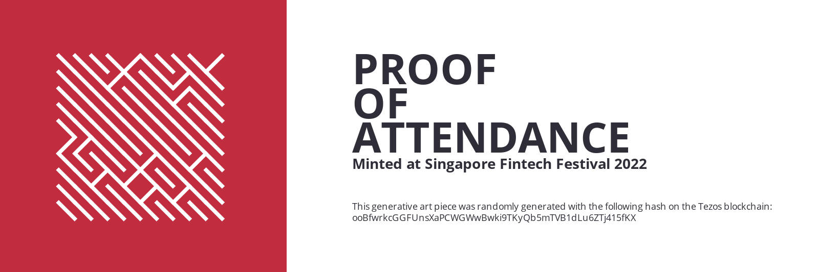 SFF2022 Proof of Attendance Token #523 static token preview
