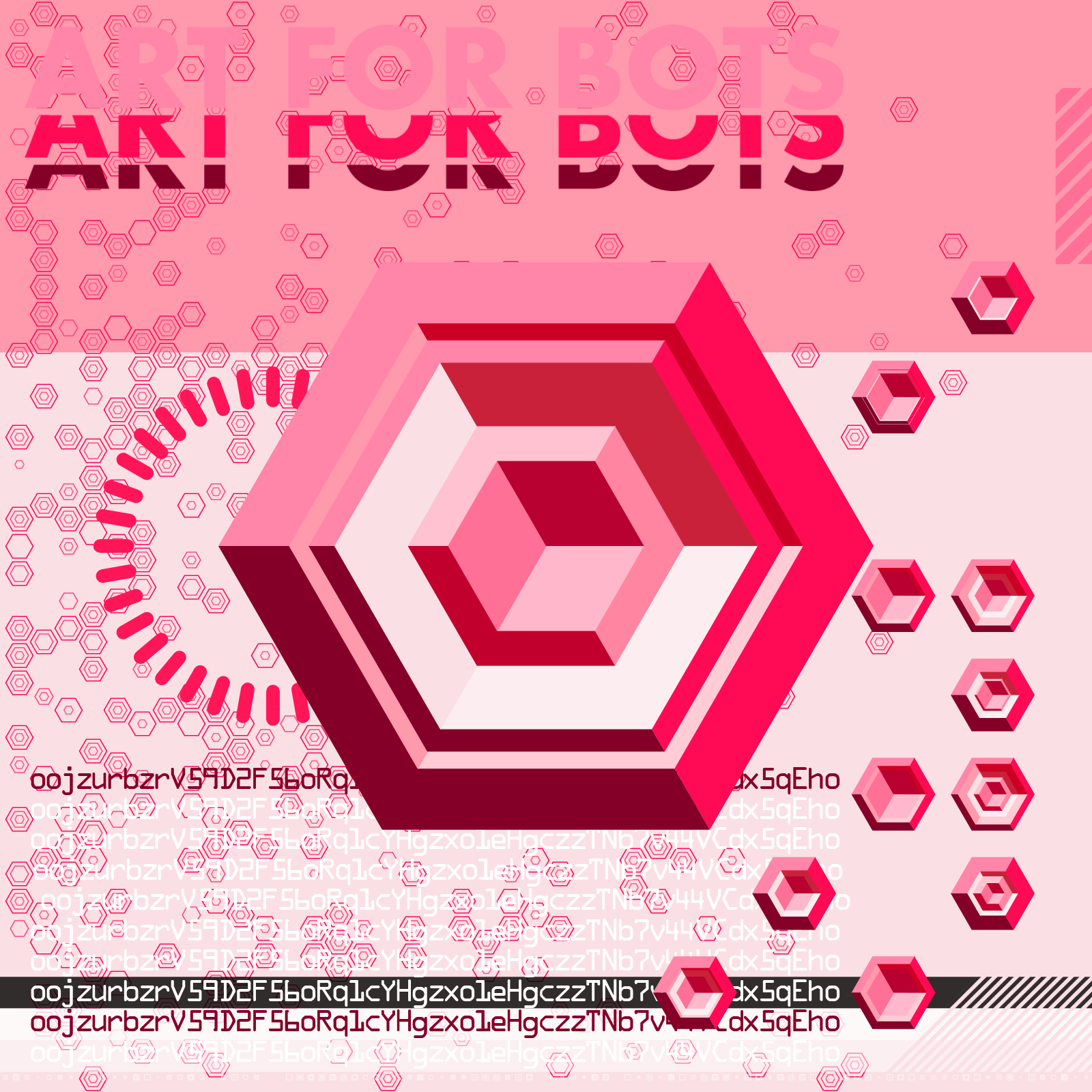 Hexagones - Art for Bots for Humans #19 static token preview