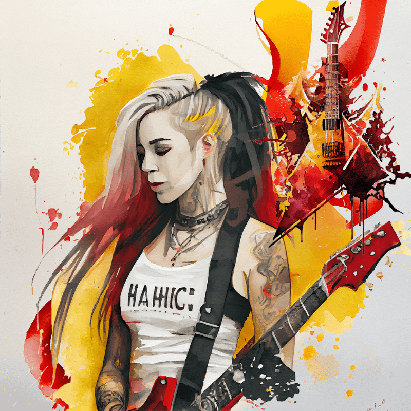 Hard Rock Girl 2 #4 static token preview
