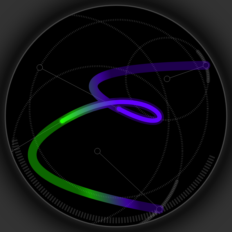 Neon Curves #6 static token preview