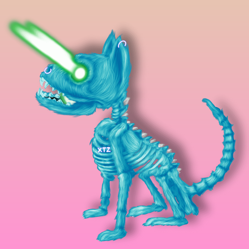 SkeleCats #24 static token preview