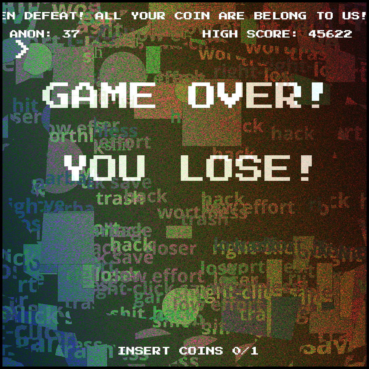 GAME OVER! #24 static token preview