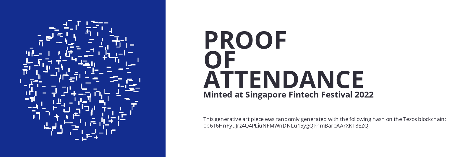 SFF2022 Proof of Attendance Token #828 static token preview