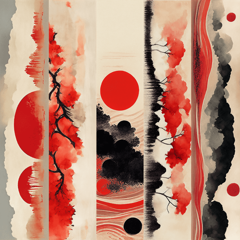 AI Japanese garden #3 static token preview
