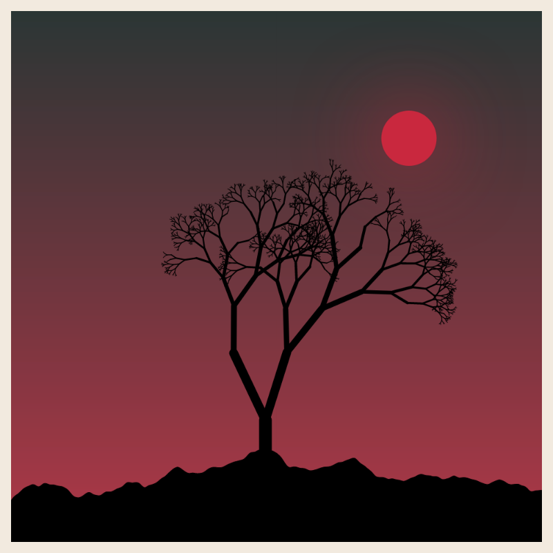 Sunset on cliff #19 static token preview