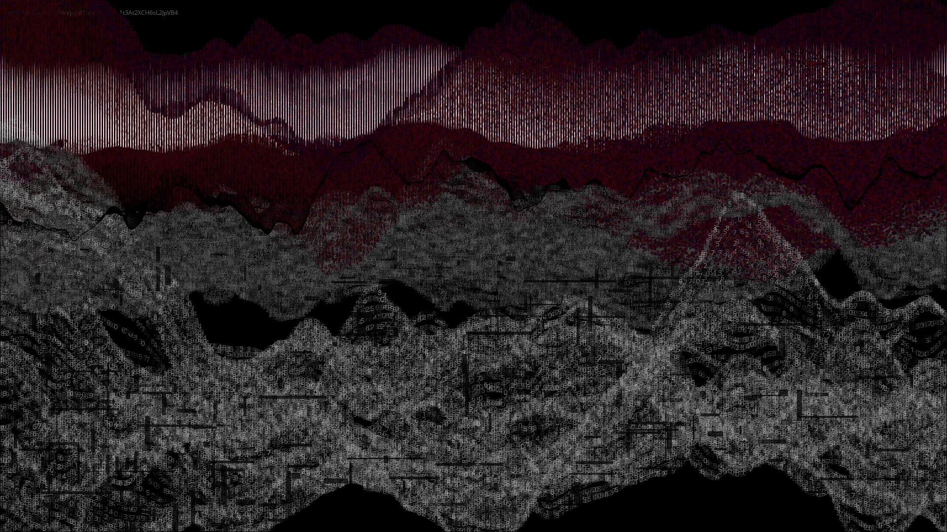 Pixel rain in a data landsacape #5 static token preview