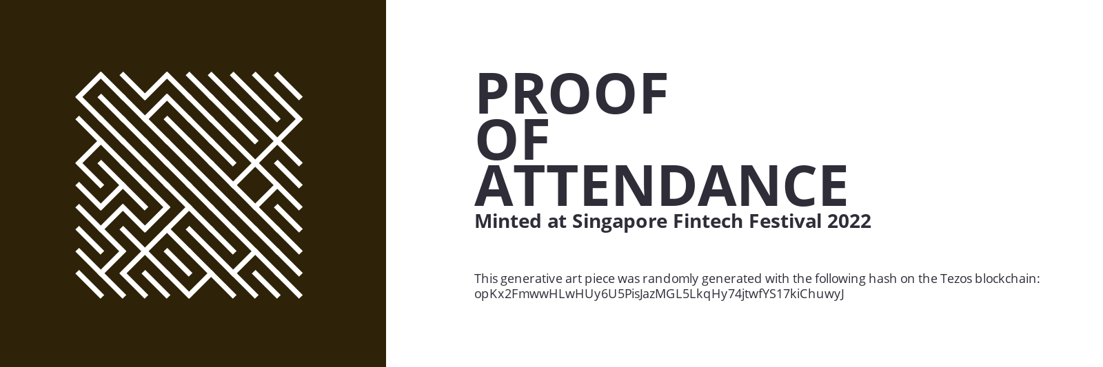 SFF2022 Proof of Attendance Token #1264 static token preview