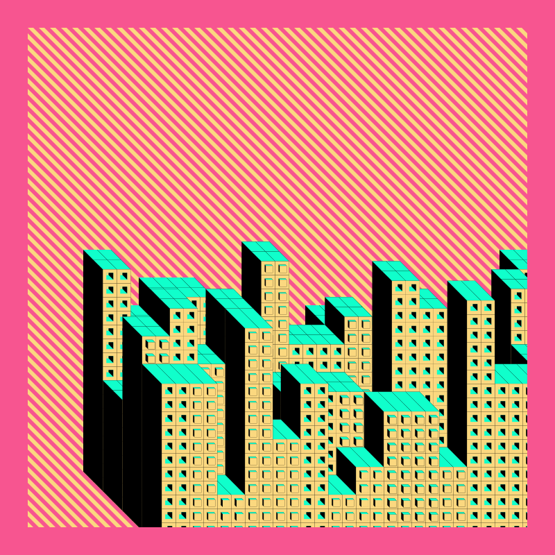 Cube City - Upside Down #4 static token preview