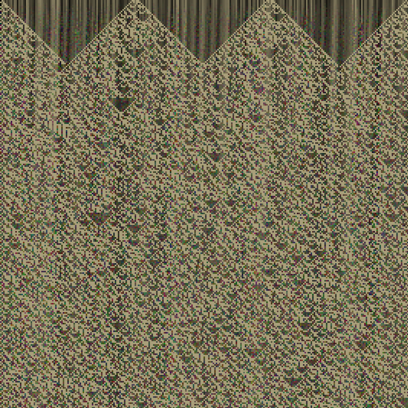 Colored Elementary Cellular Automaton #6 static token preview