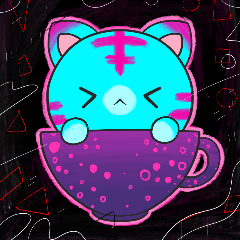 Cupkitties #14 static token preview