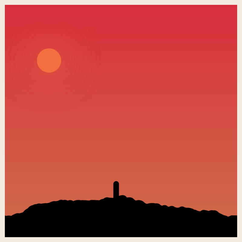 Sunset on cliff #14 static token preview