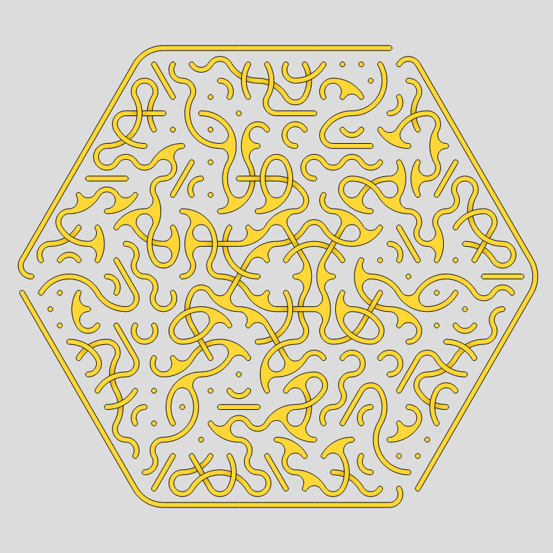 Truchet Threefold Symmetry #23 static token preview