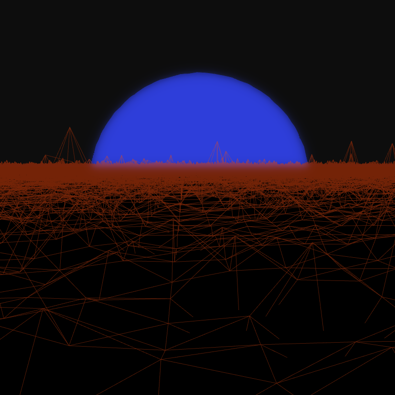 Generative Retrowave Field #14 static token preview