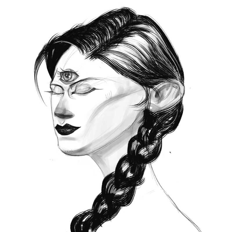 Sketch Woman #21 static token preview