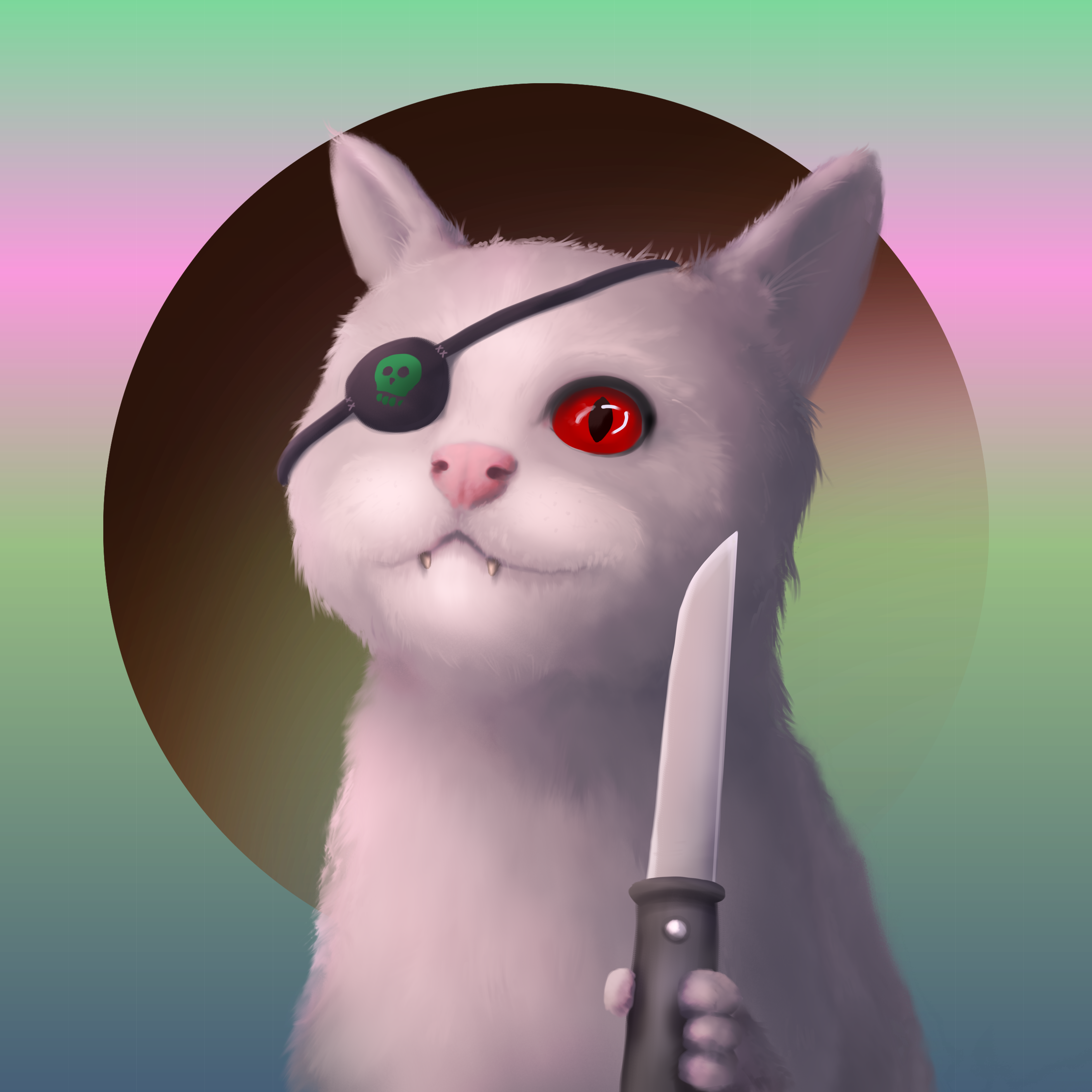 Crazy cat #13 static token preview