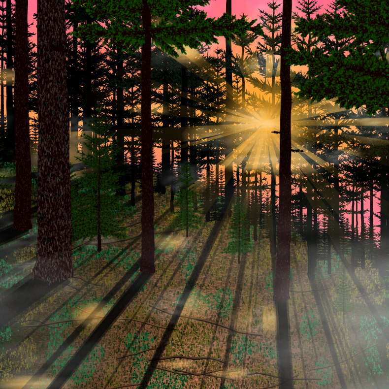 Forest Sunrise #4 static token preview
