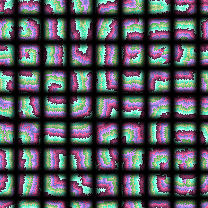 Reaction Diffusion Cellular Automata #5 static token preview