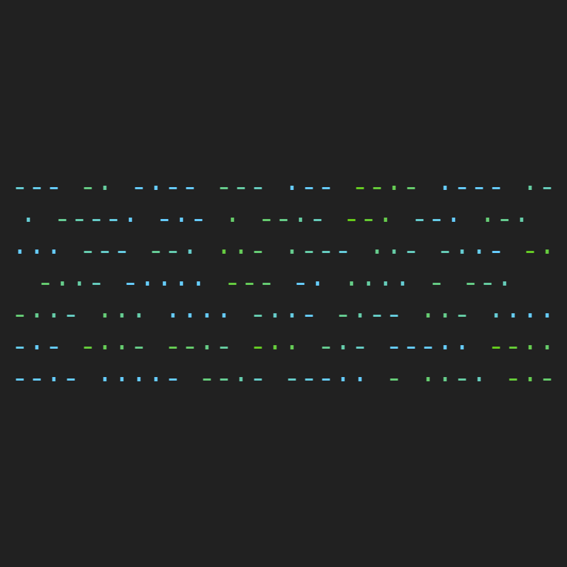 Hash > Morse #19 static token preview