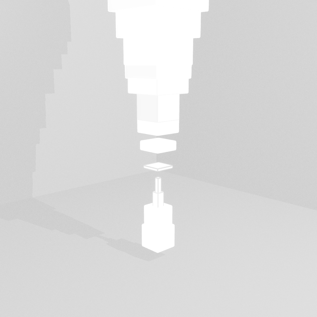 Cubes Blancs sur Fond Blanc #5 static token preview
