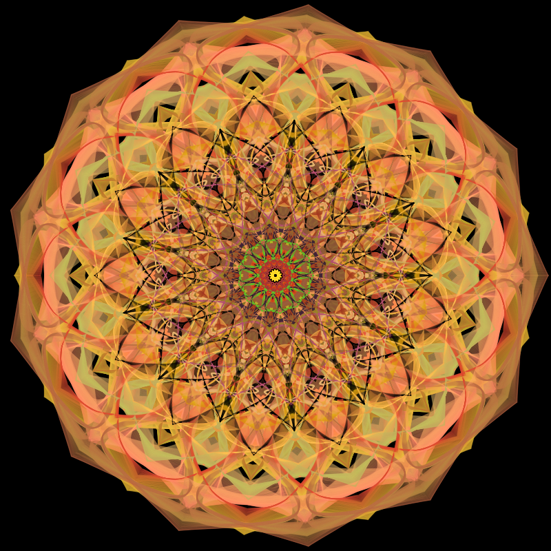 Morphing Mandala - #fxhashturnsone charity #1 static token preview