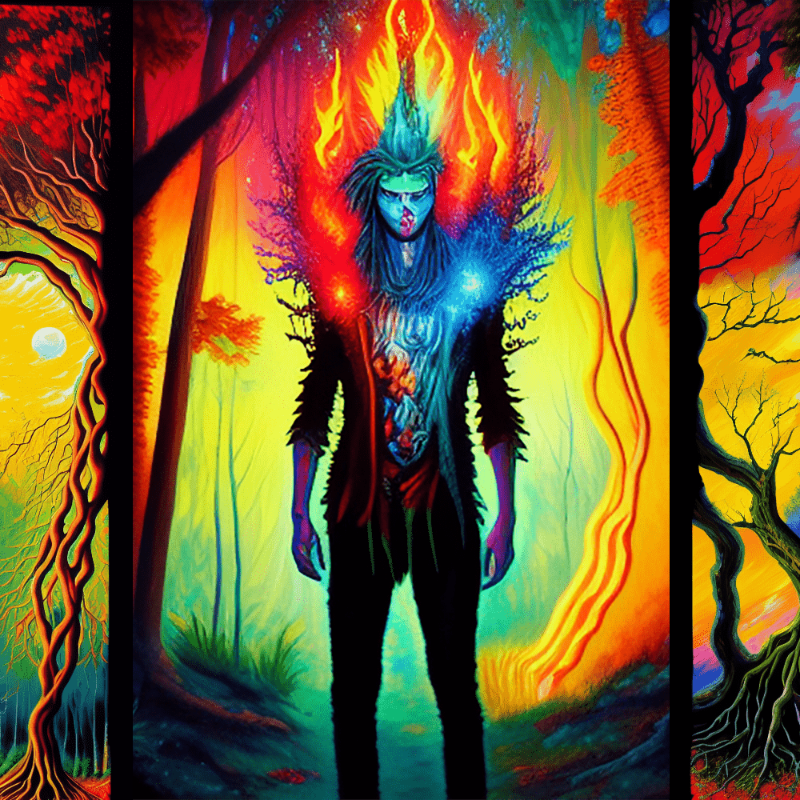 AI Psychedelic Trees #4 static token preview