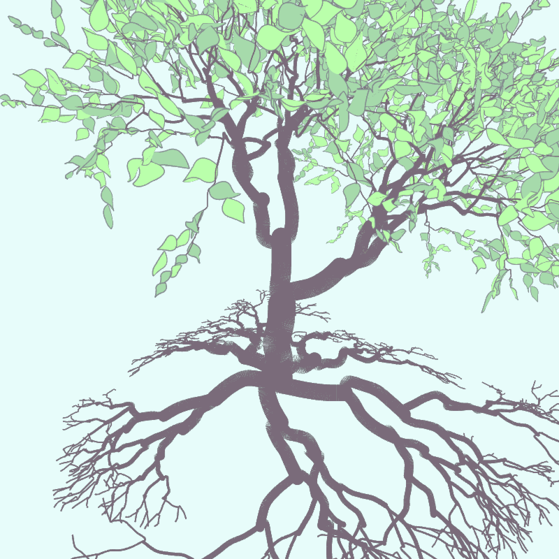 Multi angle control 3D fractal tree #3 static token preview