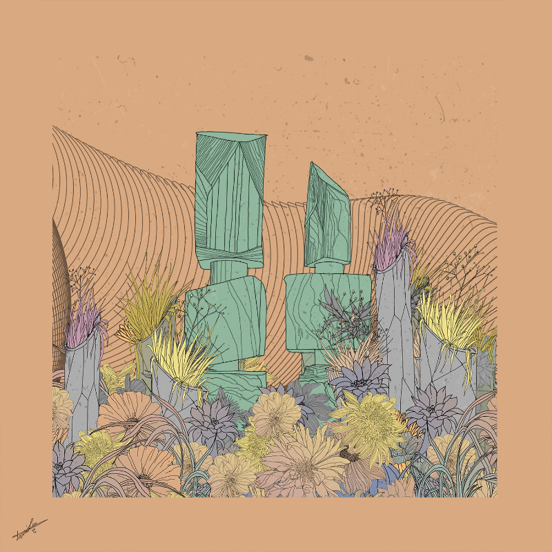 Garden of Lines #Rocks_Blooms #1 static token preview