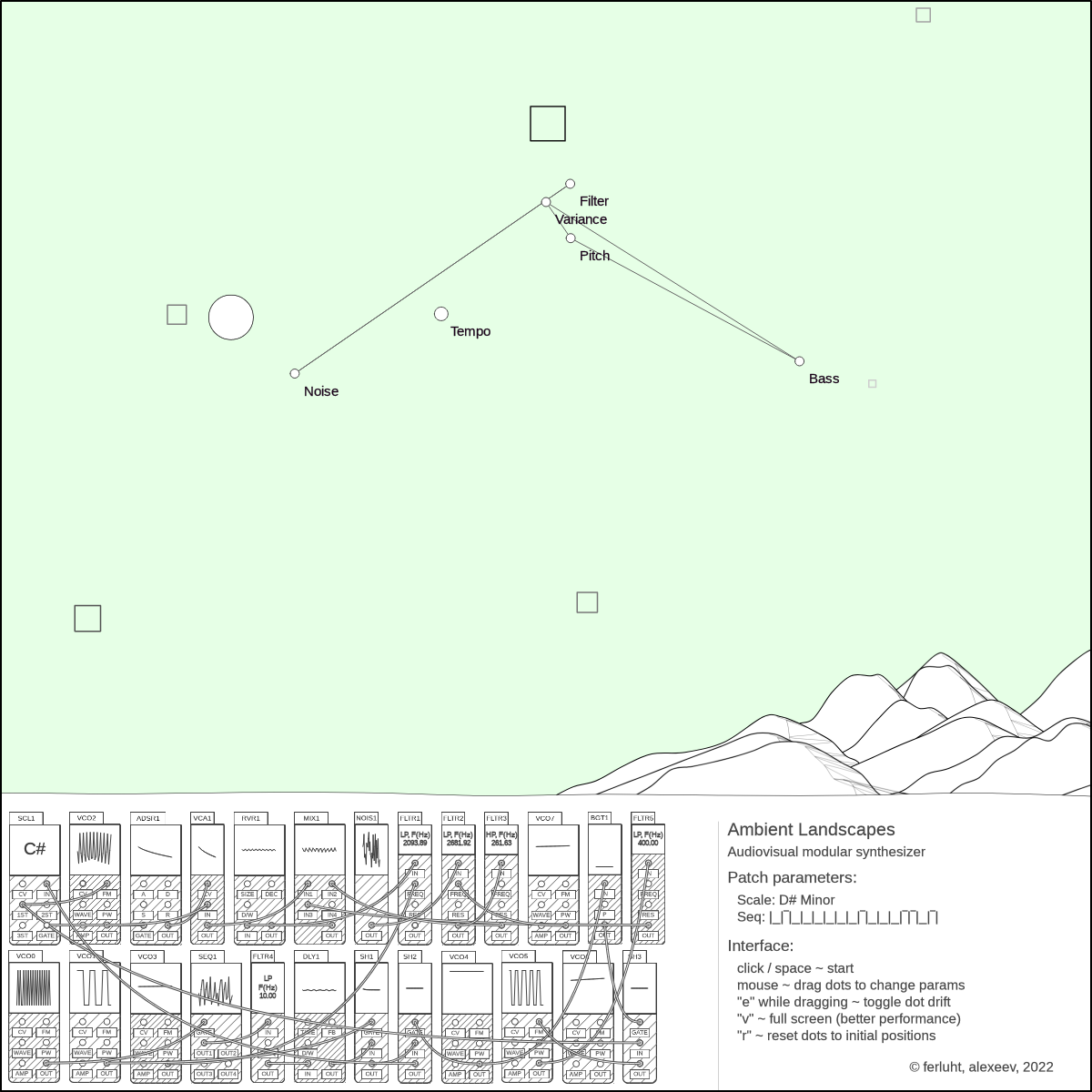 Ambient Landscapes synthesizer #20 static token preview