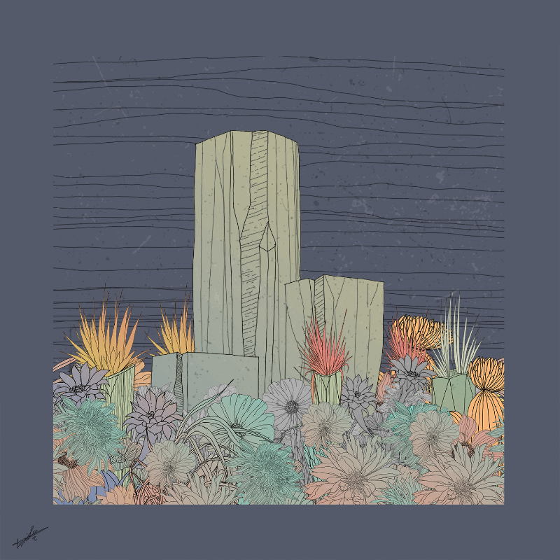 Garden of Lines #Rocks_Blooms #18 static token preview