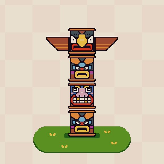 Tiki Totem #10 static token preview