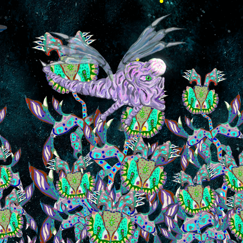 Fireflies and Flower Gardens #16 static token preview