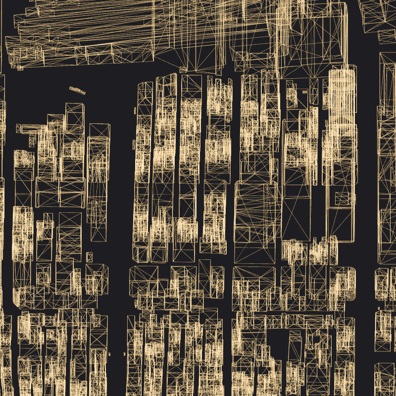 Wireframe City: Tokyo Shibuya #12 static token preview