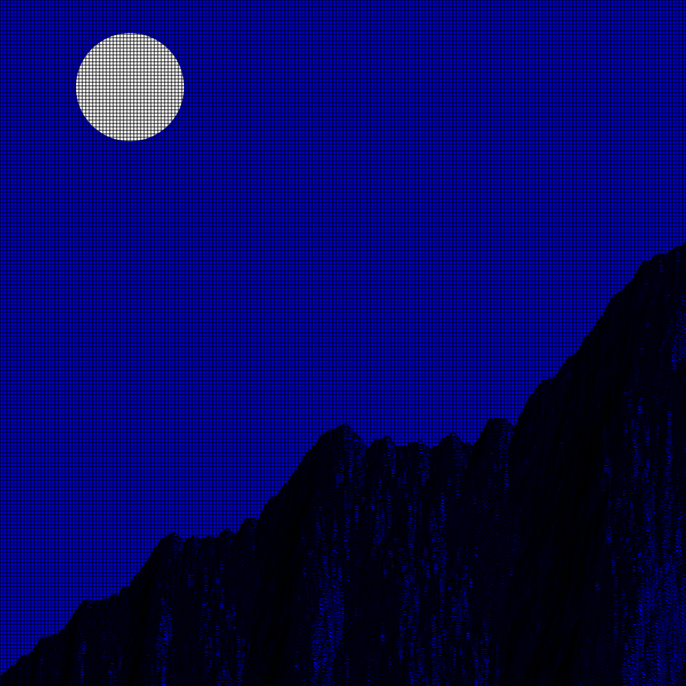 Classic generative landscape #18 static token preview