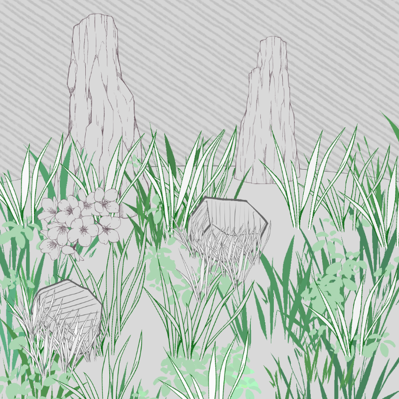 Wild Grass and Rubble #13 static token preview