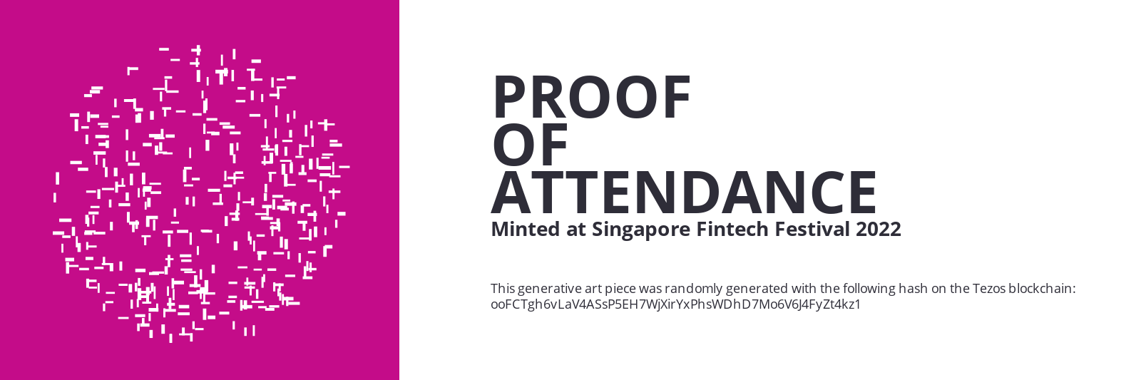 SFF2022 Proof of Attendance Token #1645 static token preview