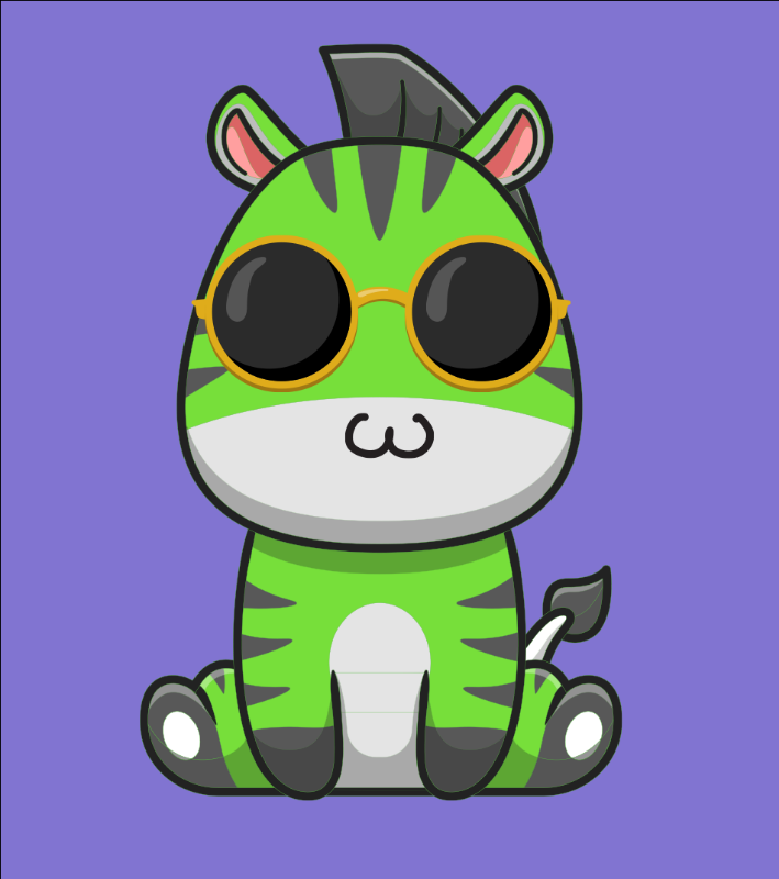 Baby Zebra Gang #4 static token preview