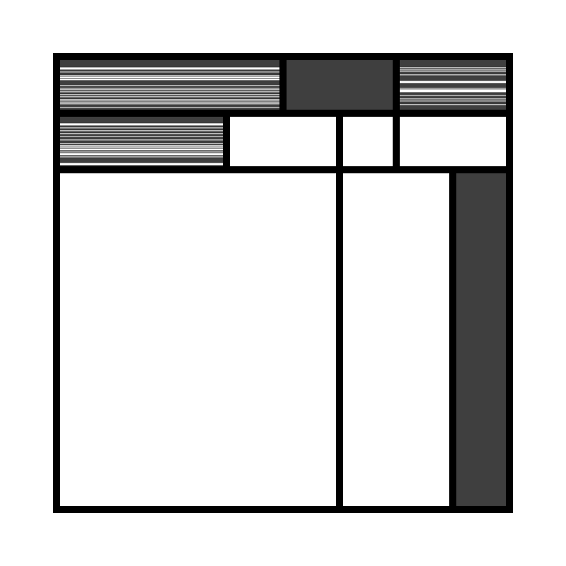 Mono Mondrian #11 static token preview