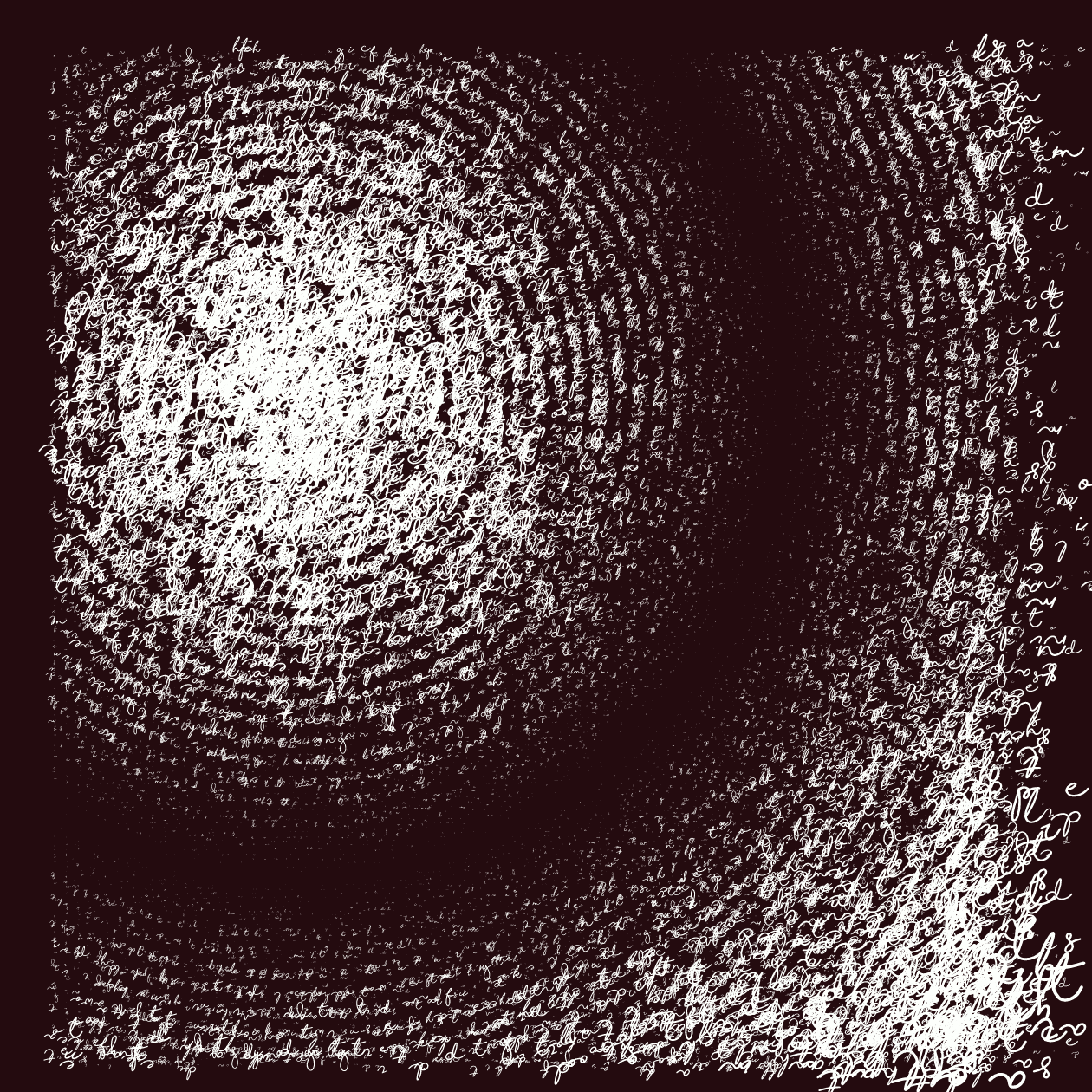 Asemic Writing 1o1 #8 static token preview