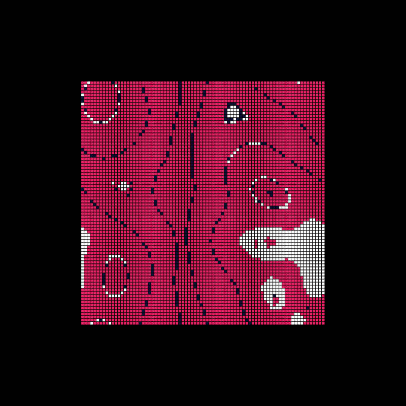 fractal memory cellular automata - FMCA #1 static token preview