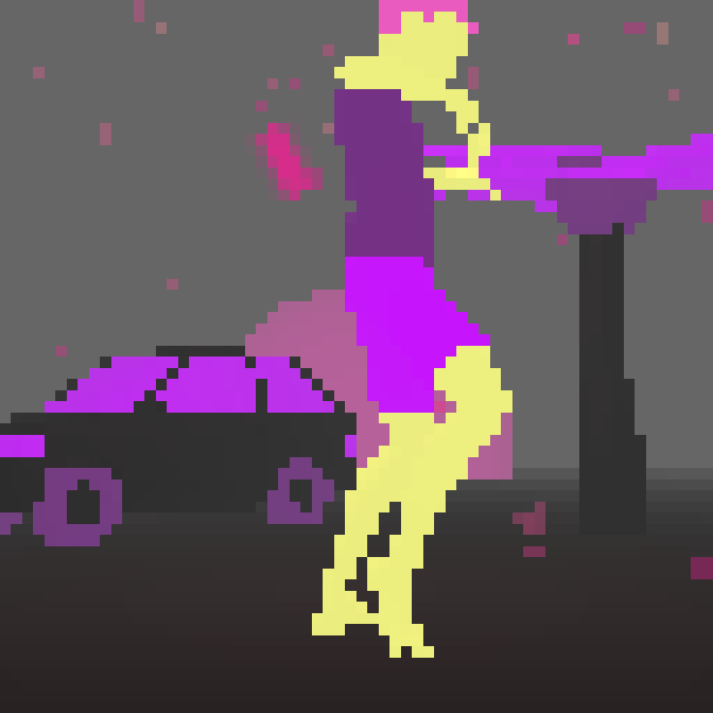 Sunset Dancers #18 static token preview