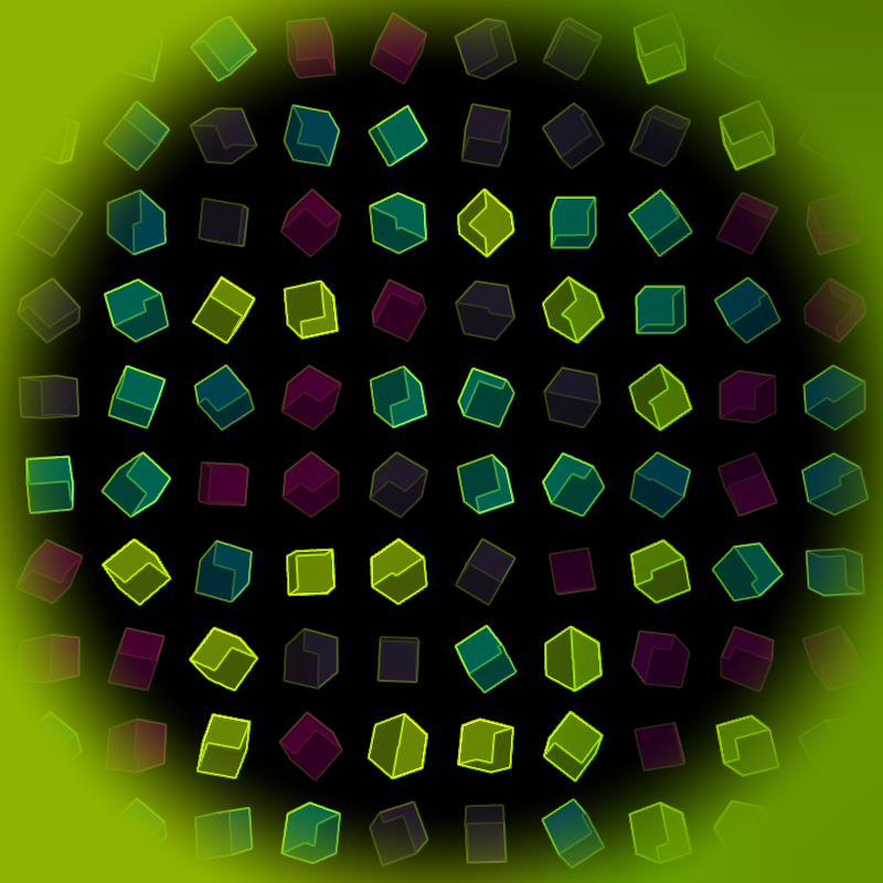 Interactive Cubes Grid #1 static token preview