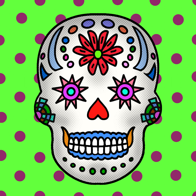 Sugar Skulls #159 static token preview