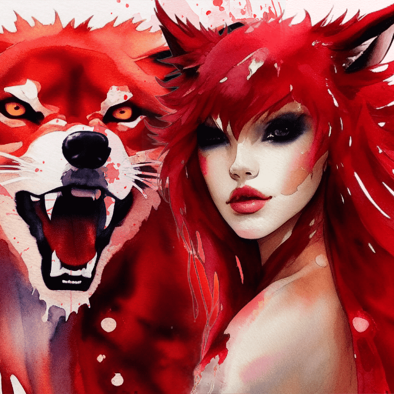Red Wolf #5 static token preview