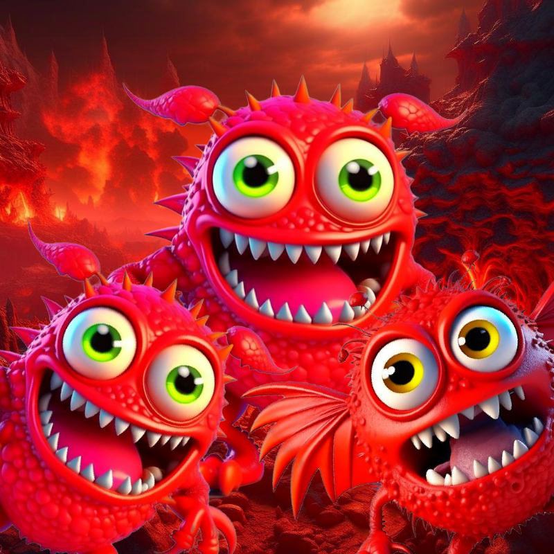 Red Monsters #2 static token preview
