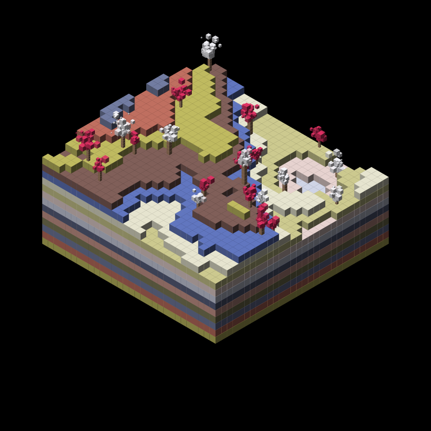 Pixel Topography #7 static token preview
