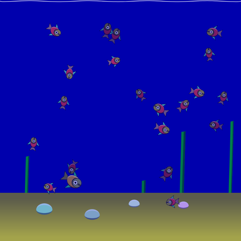 Underwater Schooling #11 static token preview