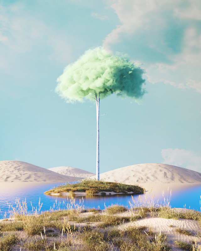 Cloudy desert #12 static token preview